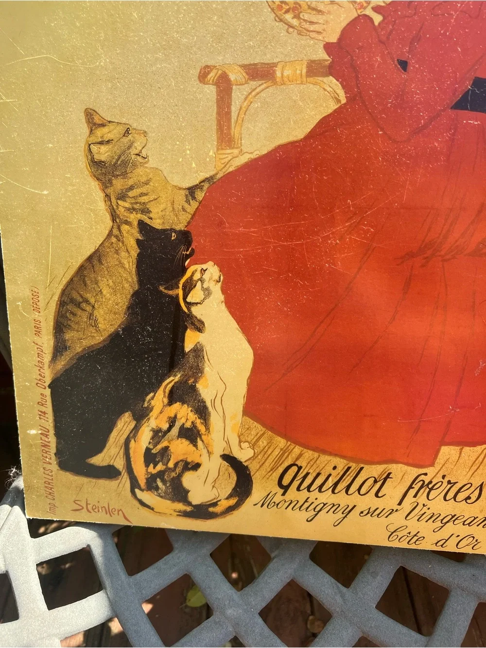 Lait Pur Sterilisé Vintage Red Dress Wall Art Poster